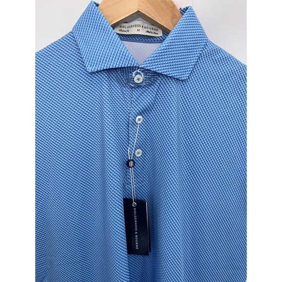 Other - New Holderness & Bourne BYRD Polo Seashore Sankaty Blue Medium All Over Print